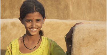 girl in rural India