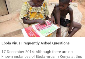Ebola Information Free Basics Kenya